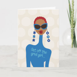 強い友人をチェックする – グリッドを外す サンキューカード