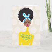 強い友達のことを気にかけて - ひどい1年 サンキューカード (正面)