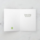 強い友達をチェックする – 祈りの言葉は武器である サンキューカード (内部)