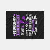 強い唯一の選択線維筋痛認識度1 フリースブランケット (正面(横))