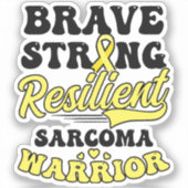 強い回復力を持つ肉腫がんシャツ シール (正面)