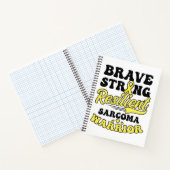 強い回復力を持つ肉腫がんシャツ ノートブック (内部)