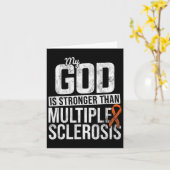 強い多発性硬化症Ms認識度オレンジリ カード (黄色い花)