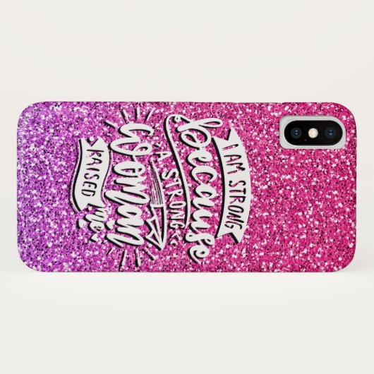 強い女に育てられたので私は強い Case-Mate iPhoneケース (裏面(横))