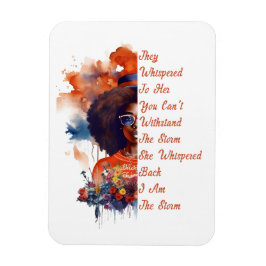 強い女の子の黒の歴史強いアフリカ マグネット