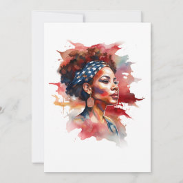 強い女の子の黒の歴史強いアフリカ 招待状