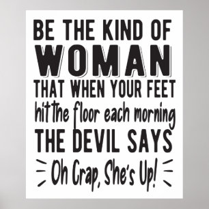 強い女やる気を起こさせる性に力を与えた女性引用文 ポスター