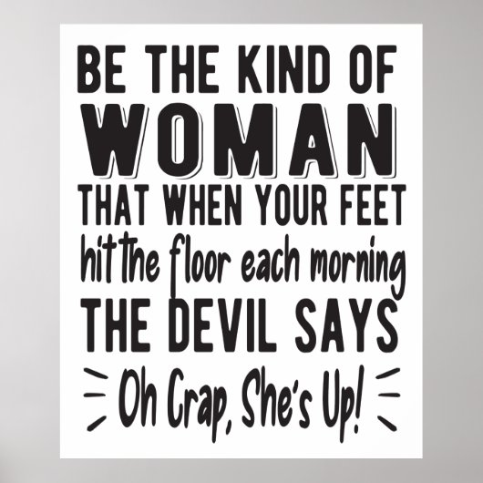 強い女やる気を起こさせる性に力を与えた女性引用文 ポスター (正面)