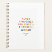 強い女を見るために決して口を開かない プランナー手帳 (正面)