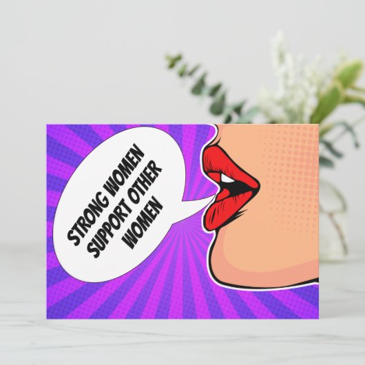 強い女性がお互いにフェミニストカードを支え合う (スタンド正面)