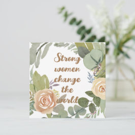 強い女性が世界を変える 3月8日　平等 招待状