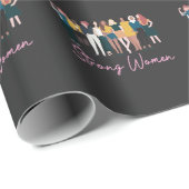 強い女性が女性の多様性を誇りを持った後押し ラッピングペーパー (ロールコーナー)