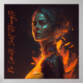 強い女性と強い世界 – ポスター吸息 ポスター (正面)