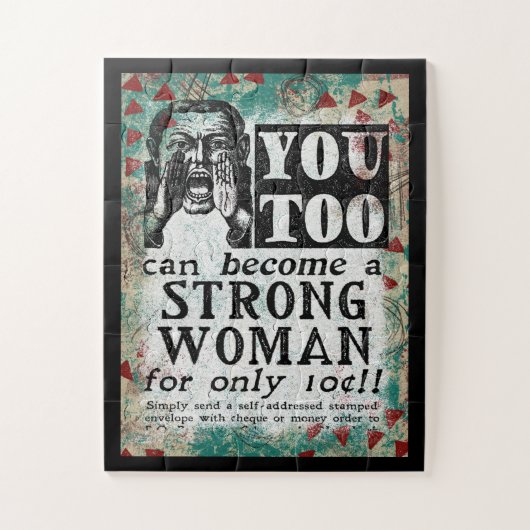 強い女性になる – おもしろい Vintage Ad ジグソーパズル (縦)