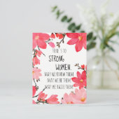 強い女性に乾杯 ワコーレの花 クレマティス ポストカード (スタンド正面)