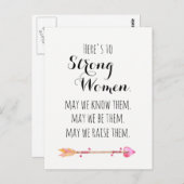 強い女性に引用文の部族矢印 ポストカード (正面/裏面)