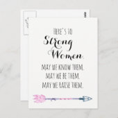 強い女性に引用文部族矢印はがき ポストカード (正面/裏面)