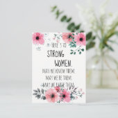 強い女性に水の色のフローラ ポストカード (スタンド正面)