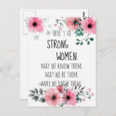 強い女性に水の色のフローラ ポストカード (正面/裏面)