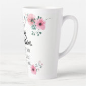 強い女性に水の色のフローラBFF カフェラテマグ (右)