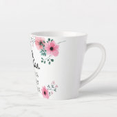 強い女性に水の色のフローラBFF カフェラテマグ (右)