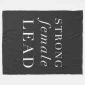 強い女性のリード |女優ユニークへの贈り物 フリースブランケット (正面(横))