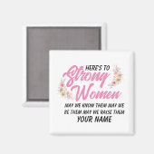 強い女性の引用文スモダンクリプトフローラ マグネット (正面/裏面)