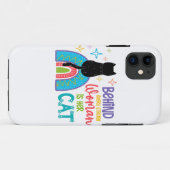 強い女性の背後には彼女の猫がいる Case-Mate iPhoneケース (裏面(横))