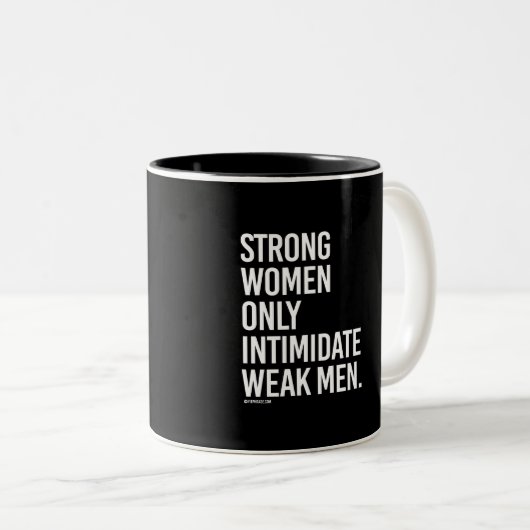 強い女性のintimdateの弱い人だけ-   女の子Fitn ツートーンマグカップ (正面右)