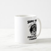 強い女性は消防士のマグになります コーヒーマグカップ (正面右)