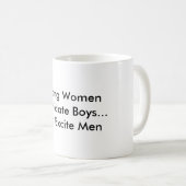 強い女性は男の子を…脅かし、人を刺激します コーヒーマグカップ (正面右)