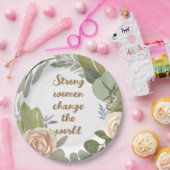 強い女性は第8次世界平等を変える ペーパープレート (パーティー)