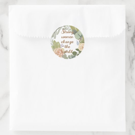 強い女性は第8次世界平等を変える ラウンドシール (バッグ)