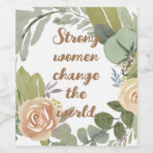 強い女性は第8次世界平等を変える ワインラベル (シングルラベル)