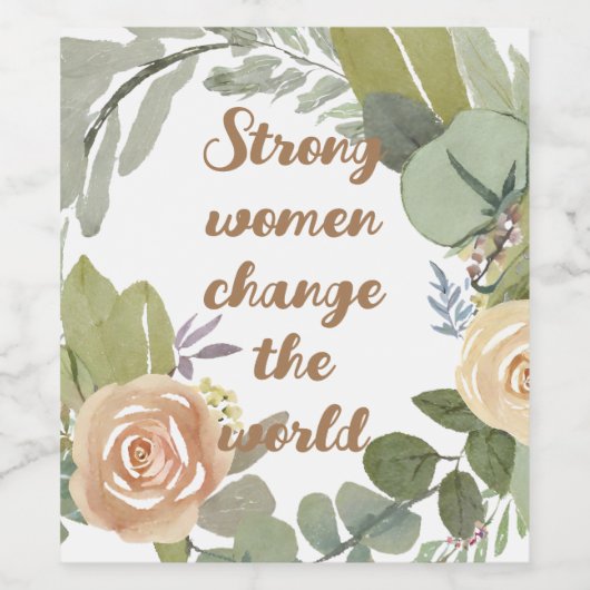 強い女性は第8次世界平等を変える ワインラベル (シングルラベル)