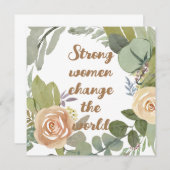 強い女性は第8次世界平等を変える 招待状 (正面/裏面)