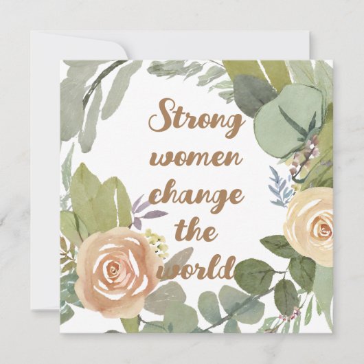 強い女性は第8次世界平等を変える 招待状 (正面)