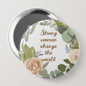 強い女性は第8次世界平等を変える 缶バッジ (正面&裏面)