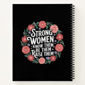 強い女性は自分たちが力を与えられると知っている ノートブック (裏面)