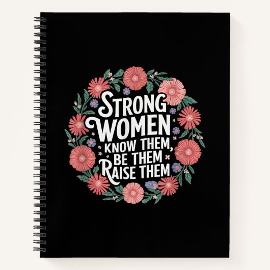 強い女性は自分たちが力を与えられると知っている ノートブック (正面)