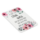 強い女性への引用文水の色フローラ等 マグネット (右側)