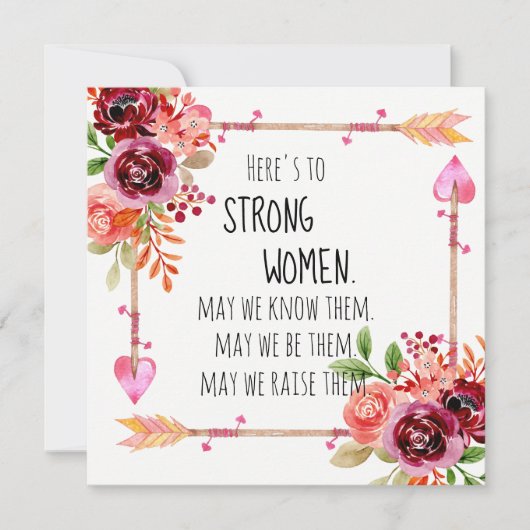 強い女性への引用文部族矢印フローラ (正面)