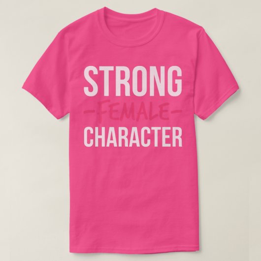 強い女性キャラクターフェミニズム5592 Tシャツ (デザイン正面)