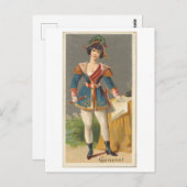 強い女性シリーズ#11：一般ヴィンテージ ポストカード (正面/裏面)