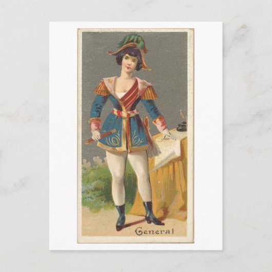 強い女性シリーズ#11：一般ヴィンテージ ポストカード (正面)