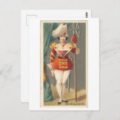 強い女性シリーズ#17：ボディガードヴィンテージ ポストカード (正面/裏面)