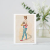 強い女性シリーズ#25：ボクサーヴィンテージ ポストカード (スタンド正面)