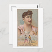 強い女性シリーズ#27: Hattie Stewartヴィンテージ ポストカード (正面/裏面)