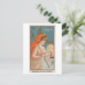 強い女性シリーズ#54：女神ヴェスタヴィンテージ ポストカード (スタンド正面)
