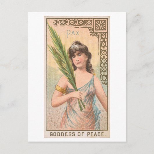 強い女性シリーズ#56: Pax Peaceヴィンテージ ポストカード (正面)